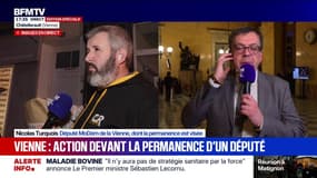 Vienne: des agriculteurs mènent une action devant la permanence d'un député, il leur répond en direct depuis l'Assemblée nationale