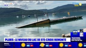 Le niveau du lac de Sainte-Croix remonte grâce aux récentes précipitations