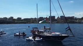 Le bateau humanitaire Madleen de l'organisation Freedom Flotilla Coalition a été intercepté par les autorités israéliennes dans la nuit du 8 au 9 juin 2025.