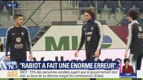 Adrien Rabiot: "Il a fait une énorme erreur", affirme Didier Deschamps