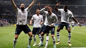 La joie des Bleus contre l'Italie