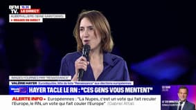 Valérie Hayer: "Si l'Europe peut mourir, c'est avant tout parce que Marine Le Pen, son gendre idéal, sa nièce et tous leurs valets veulent qu'elle meure"