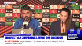 OM-Brighton: Gattuso espère que son équipe "ne baissera pas d'intensité"