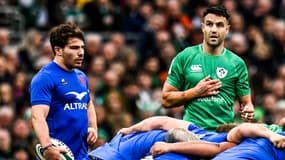 Antoine Dupont et Conor Murray lors du match Irlande-France, février 2023