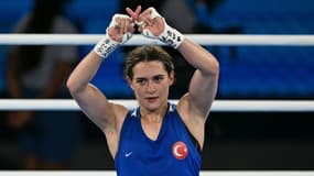 Esra Yildiz Kahraman lors des Jeux olympiques de Paris, le 07/08/2024