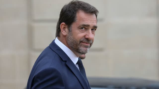 Christophe Castaner dans la cour de l'Elysée, le 3 juin 2019