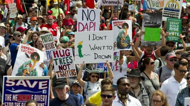 Des dizaines de milliers d'Américains se sont rassemblés ce samedi à Washington, pour une "Marche pour le climat".