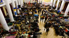 Les opposant occupent la mairie de Kiev depuis le 1er décembre 2013.