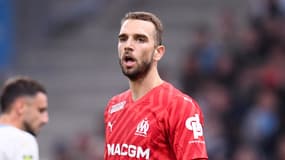 Le gardien Pau Lopez mécontent lors d'un match de l'OM en novembre 2023