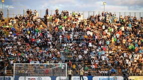 Les spectateurs du match OM-ASSE, à Gueugnon le 28 juillet 2021