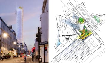 Cet immeuble sera la deuxième tour mixte de Londres.