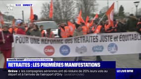 Retraites : les premières manifestations - 17/10