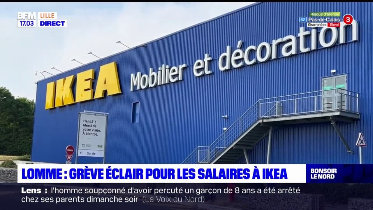 Nord: les salariés d'IKEA en grève à Lomme