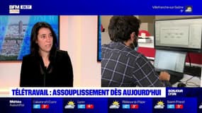 Covid-19: l'assouplissement du télétravail, "une bonne nouvelle" pour cette professeure en psychologie du travail à Lyon