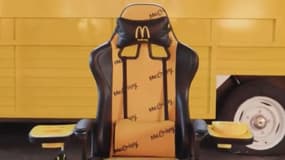 La McCrispy Ultimate Gaming Chair de McDonalds est le prix d'un concours au Royaume-Uni