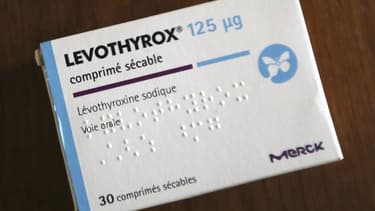 Une boîte du médicament Levothyrox pour la thyroïde.
