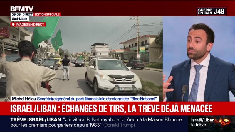 Guerre au Moyen-Orient: "Pour nous ce qui compte, ce n'est pas seulement que cette guerre se termine, c'est que ce soit la dernière", déclare Michel Hélou, secrétaire général du parti libanais laïc et réformiste “Bloc National”