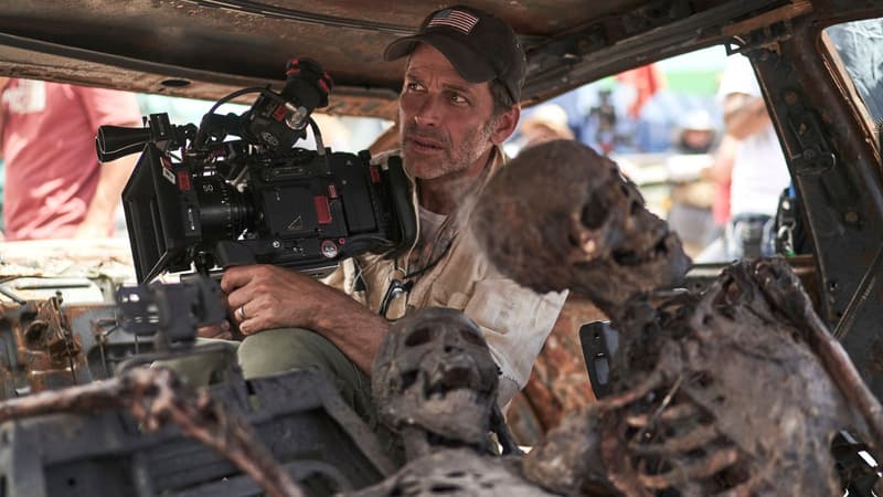 Zack Snyder sur le tournage de son nouveau film "Army of the Dead" (2021)