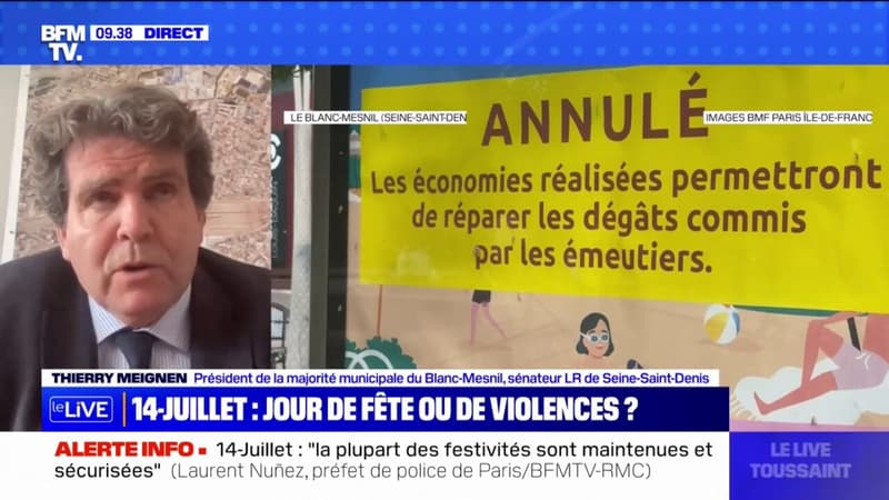 Dans le Blanc-Mesnil en Seine-Saint-Denis, il n'y aura aucune festivité pour le 14 juillet, en plus d'annuler les festivités de l'été