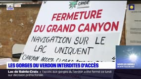 Sécheresse: les gorges du Verdon sont interdites d'accès