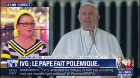 Christine Boutin se dit choquée des propos du Pape sur l'avortement, qu'il compare au recours à un "tueur à gage"