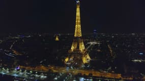 Découvrez ces magnifiques images de drone de Paris, la nuit 
