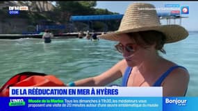 Hyères: des malades font de la rééducation en pleine mer