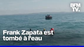 Demi-tour, chute dans l'eau...Franky Zapata échoue sa traversée de la Manche en Air Scooter 