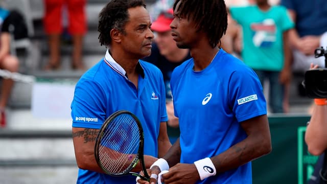 Yannick Noah et Gaël Monfils