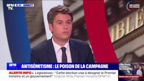 Gabriel Attal sur le Nouveau Front populaire: "Je ne crois pas une seconde que les électeurs d'une gauche sociale-démocrate attachés aux valeurs de la République se retrouvent derrière cette alliance"