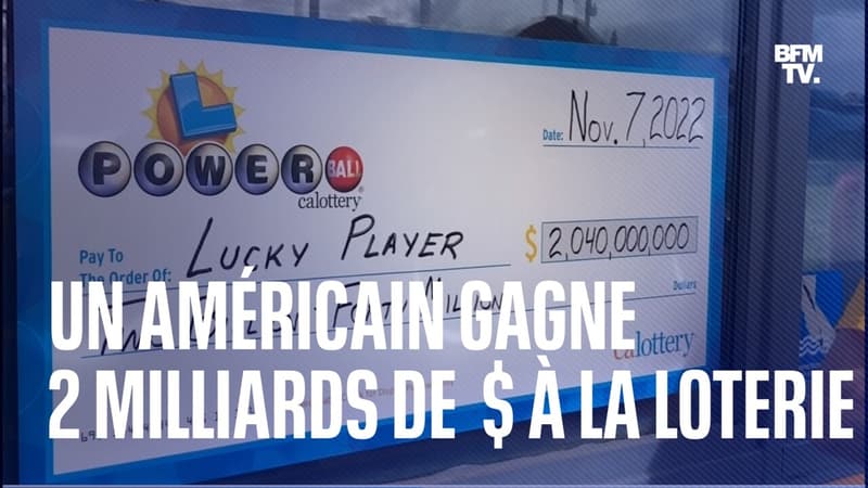 Un Américain a remporté le jackpot record de 2 milliards de dollars à la loterie