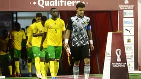 L'Afrique du Sud lors d'une rencontre de qualifications de la Coupe du monde, en 2022.