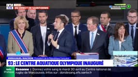 "Ce centre va changer la vie": Emmanuel Macron se félicite de la création du centre aquatique de Saint-Denis