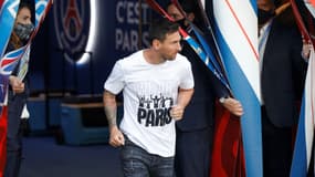 Lionel Messi au Parc des Princes, à Paris le 14 août 2021