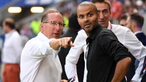 Tony Parker avec John Textor au Groupama Stadium