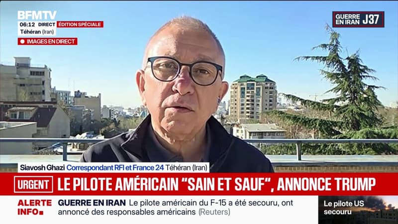 Guerre au Moyen-Orient: le pilote américain est "sain et sauf", annonce Donald Trump