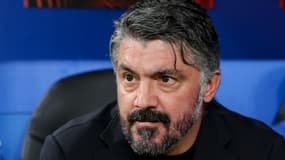 Gennaro Gattuso lors du barrage aller de Ligue Europa entre le Shakhtar Donetsk et l'OM, le 15/02/2024