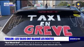 Toulon: 240 taxis varois ont bloqué les routes ce lundi