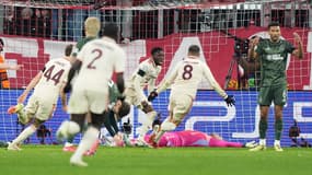 Alphonso Davies avec le Bayern Munich contre le Celtic Glasgow, le 18 février 2025