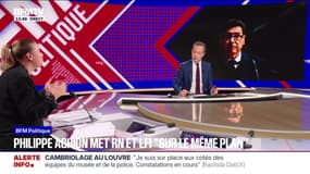 "Je l'invite à venir débattre avec nous", réagit Mathilde Panot (LFI) après après les propos de Philippe Aghion, prix Nobel d'économie qui mettait "sur le même plan" LFI et RN