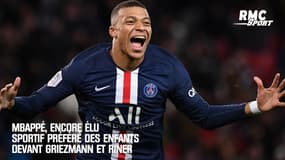 Mbappé, encore élu sportif préféré des enfants devant Griezmann et Riner