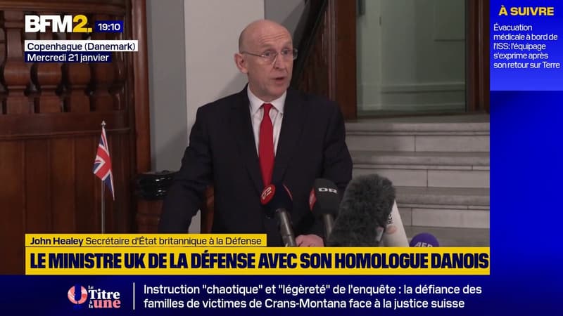 Groenland: "La diplomatie est la voie à suivre", selon le Secrétaire d'État britannique à la Défense