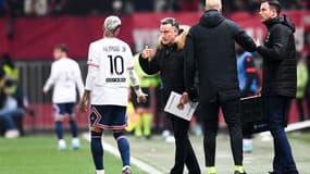 Christophe Galtier et Neymar