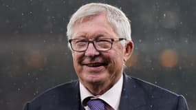 Sir Alex Ferguson lors du match Manchester United-Twente (1-1, Ligue Europa), le 25 septembre 2024