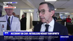 Eure-et-Loir: Bruno Retailleau déplore "un accident absolument dramatique" et attend des "résultats plus fermes" sur la possible consommation de stupéfiants du conducteur de car