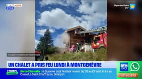 Montgenèvre: un feu se déclare dans un chalet en bois