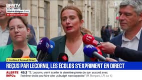 Marine Tondelier (Les Écologistes) dénonce la "stratégie du chloroforme" de Sébastien Lecornu