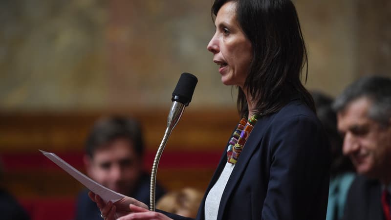 La députée Albane Gaillot, à l'origine de la proposition de loi sur le renforcement de l'avortement, en février 2019 à l'Assemblée nationale 