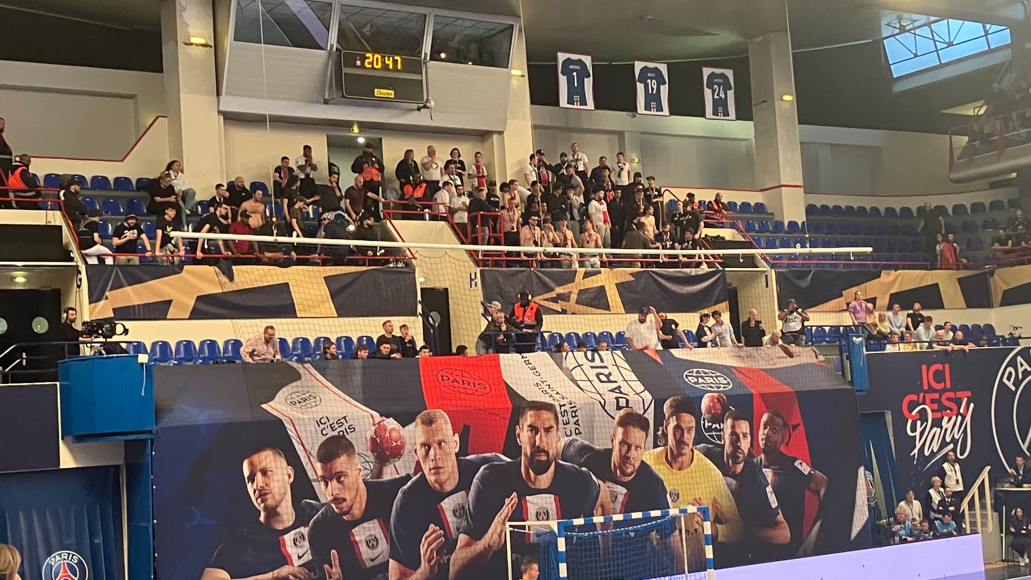 Les supporters du CUP lors de PSG-Kiel