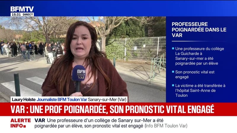 Sanary-sur-Mer: une professeure de collège gravement blessée après avoir été poignardée par un élève